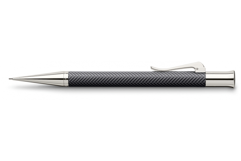 GRAF VON FABER CASTELL - Porte-mine Guilloché Ciselé anthracite.