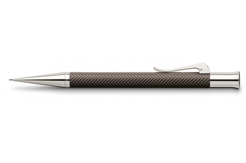 GRAF VON FABER CASTELL - Porte-mine Guilloché Ciselé moka.