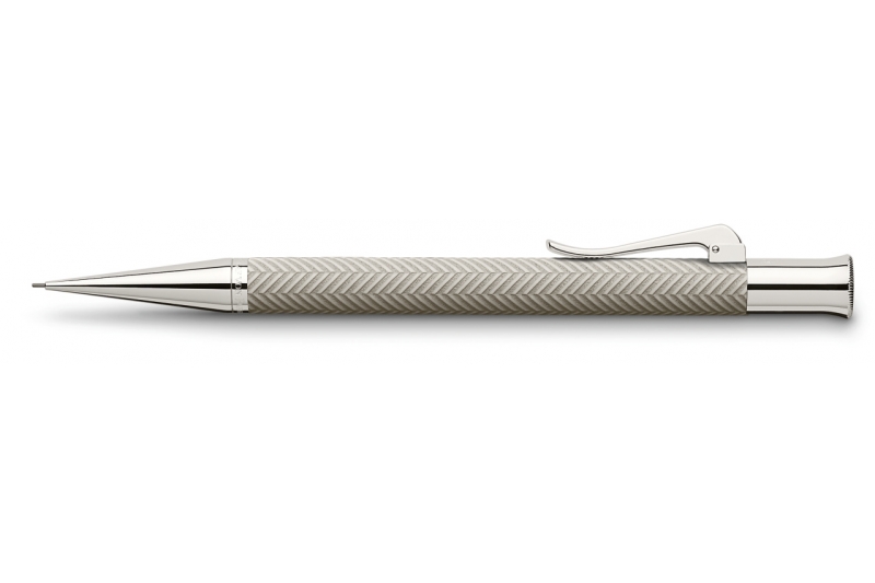 GRAF VON FABER CASTELL - Porte-mine Guilloché Ciselé gris pierre.