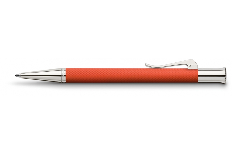 GRAF VON FABER CASTELL - Stylo-bille Guilloché orange.