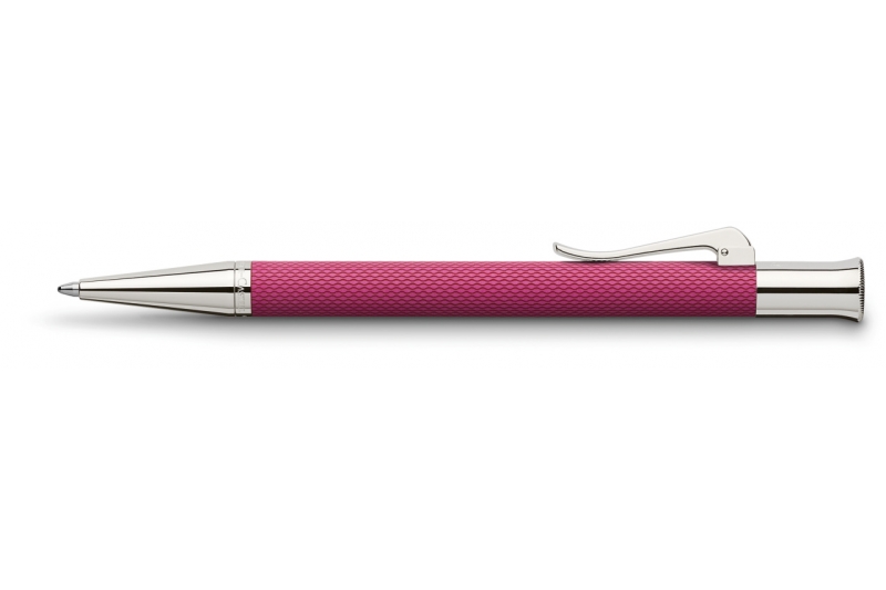 GRAF VON FABER CASTELL - Stylo-bille Guilloché rose.