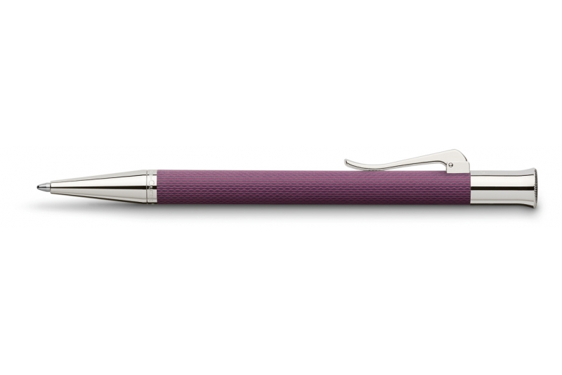 GRAF VON FABER CASTELL - Stylo-bille Guilloché violet.