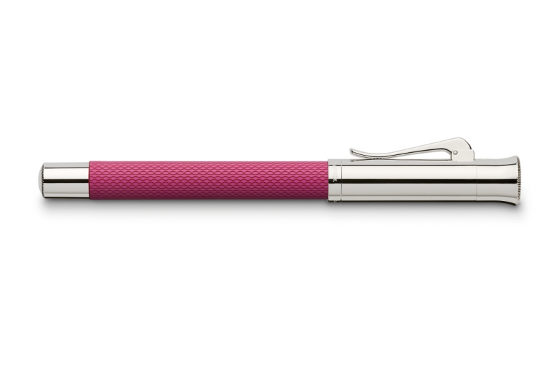 GRAF VON FABER CASTELL - Stylo-plume Guilloché rose - plume medium.