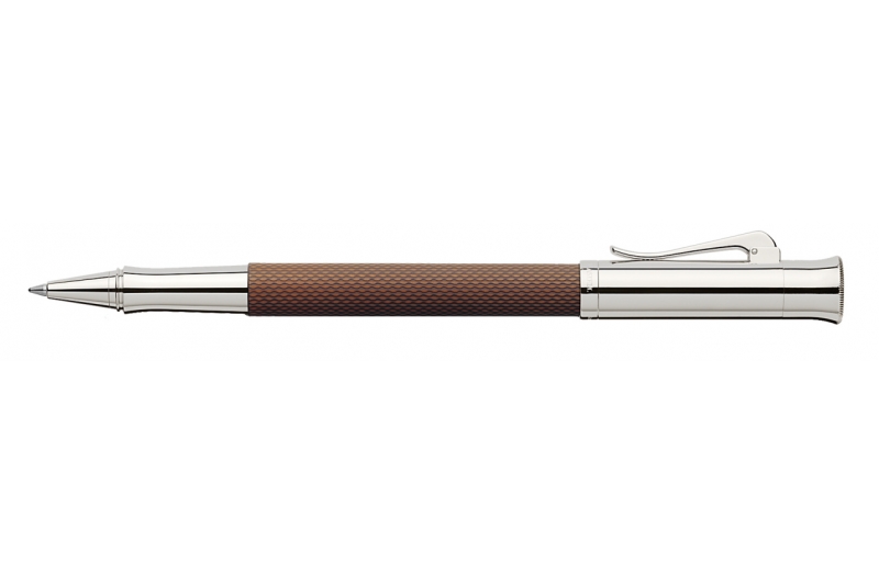 GRAF VON FABER CASTELL - Roller Guilloché cognac.