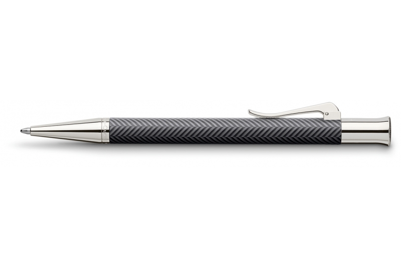 GRAF VON FABER CASTELL - Stylo-bille Guilloché Ciselé anthracite.