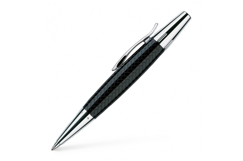 FABER CASTELL - Stylo-bille E-MOTION parquet noir.