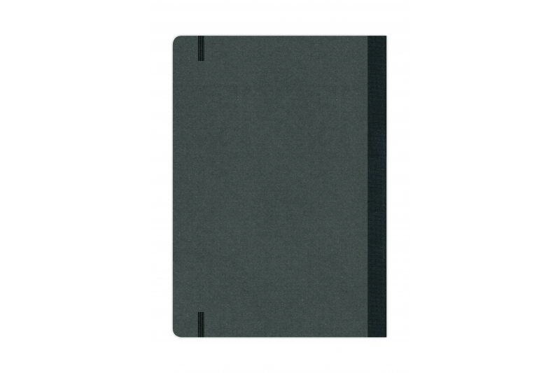 FLEXBOOK - Carnet  192 pages lignées - dos & élastique noir