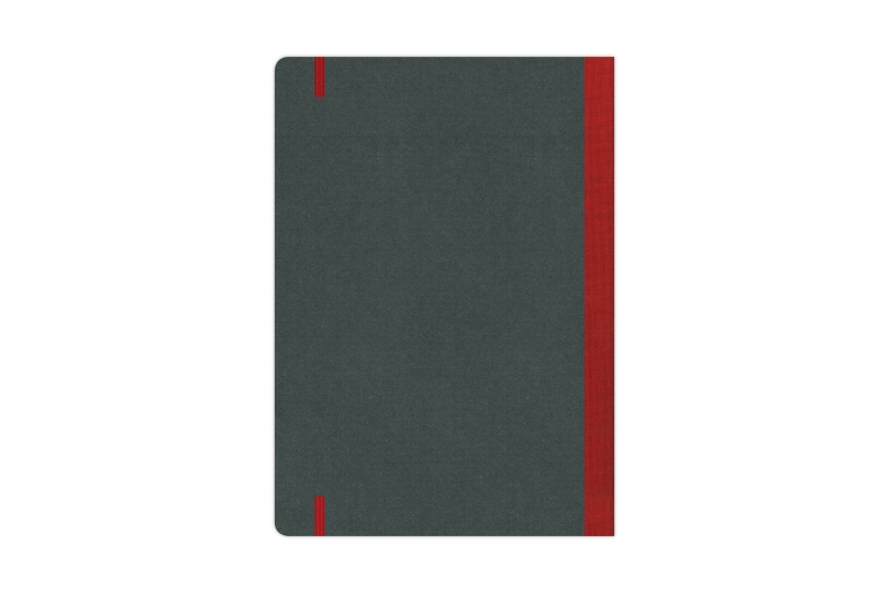 FLEXBOOK - Carnet  192 pages lignées - dos & élastique rouge