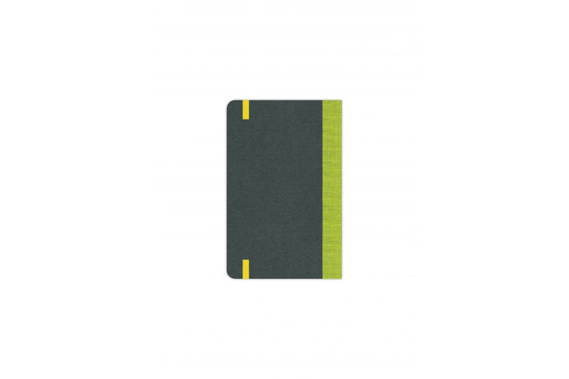 FLEXBOOK - Carnet  192 pages blanches - dos & élastique vert anis