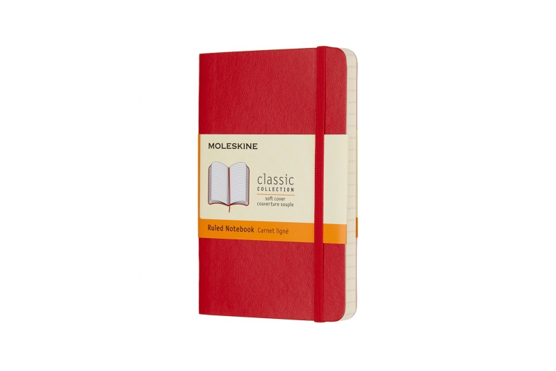 MOLESKINE - Carnet  192 pages lignées - scarlet