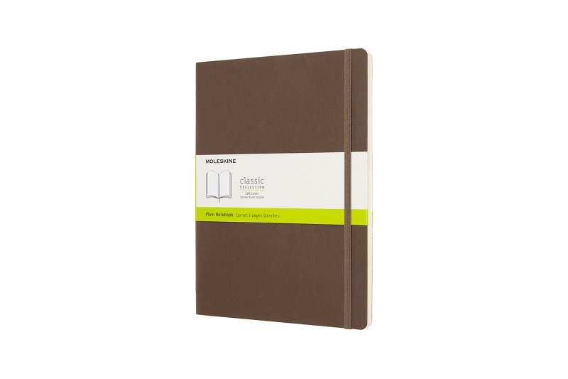 MOLESKINE - Carnet  192 pages blanches - terre d'ombre