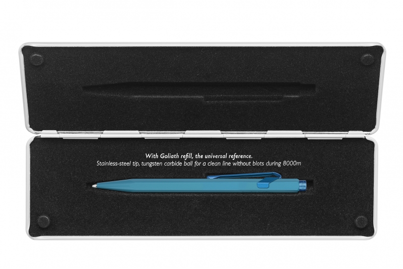 Stylo-bille 849 Claim Your Style 3 bleu glacier avec etui slim pack.