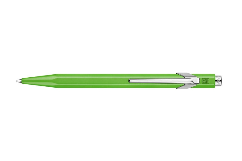 CARAN DACHE - Stylo-bille 849 Pop Line Fluo vert fluo avec etui slim pack.