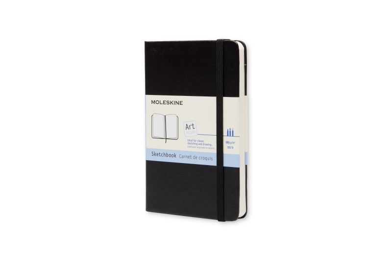 MOLESKINE - Carnet  80 pages papier croquis 165 gr - noir