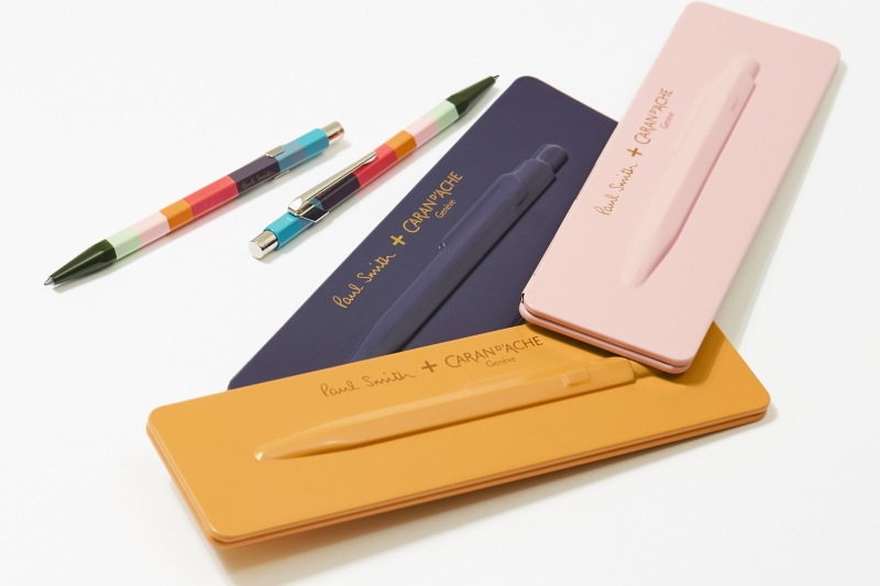 Stylo-bille 849 Paul Smith 2020 avec etui slim pack coral pink