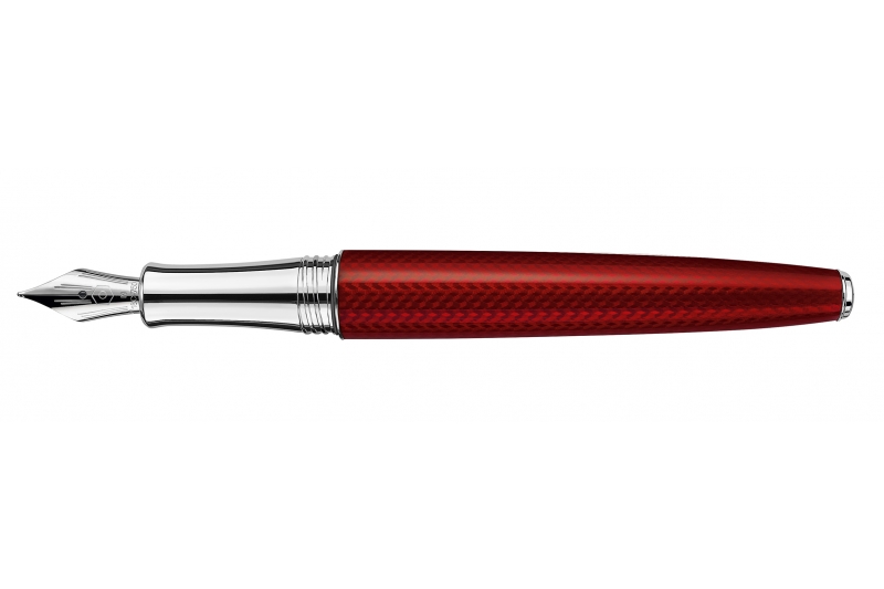 Stylo plume LEMAN Rouge Carmin - plume medium.