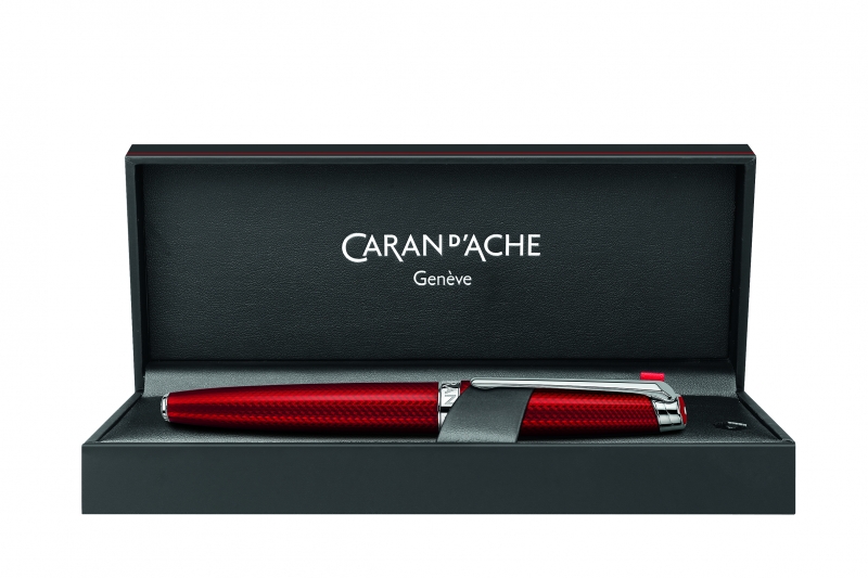 Stylo plume LEMAN Rouge Carmin - plume medium.