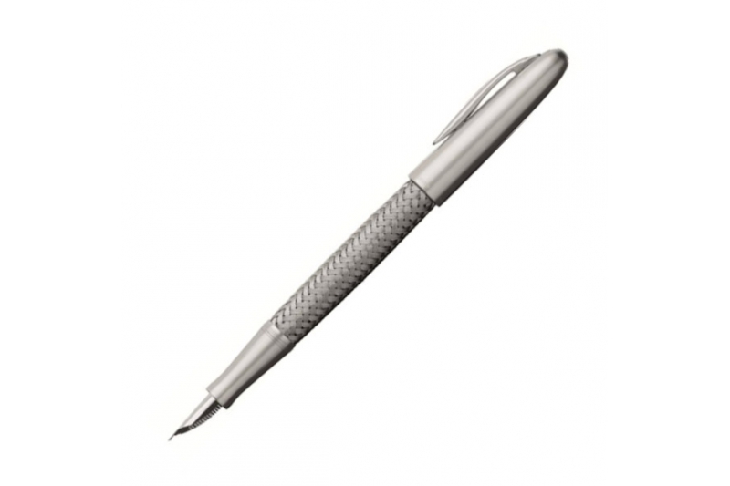 PORSCHE DESIGN - Stylo-plume TECFLEX P3110 acier - plume medium.